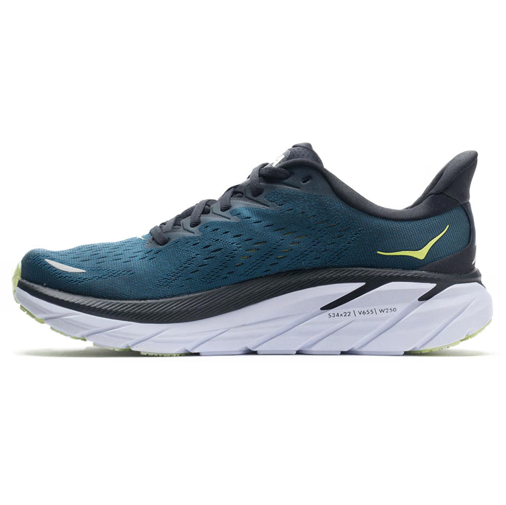 Hoka One One Clifton 8 Textile Mens Sneakers#color_blue coral butterfly