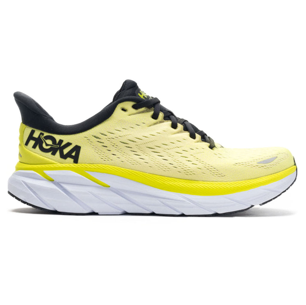 Hoka One One Clifton 8 Textile Mens Sneakers#color_evening primrose charlock