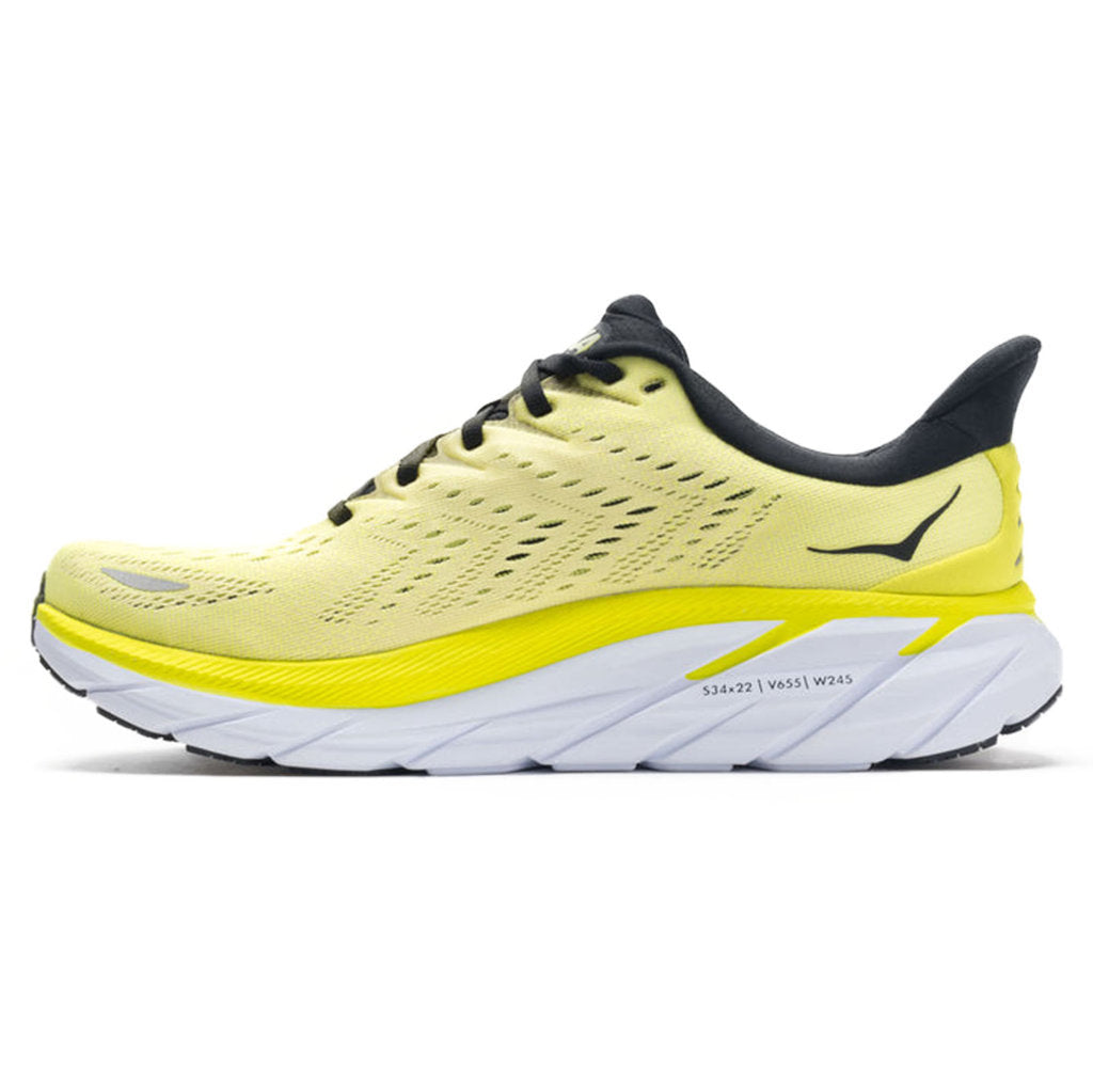 Hoka One One Clifton 8 Textile Mens Sneakers#color_evening primrose charlock