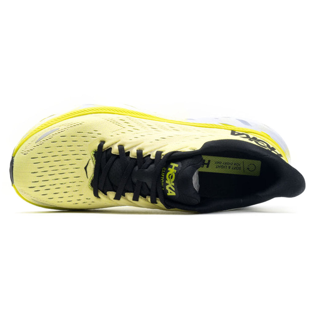 Hoka One One Clifton 8 Textile Mens Sneakers#color_evening primrose charlock