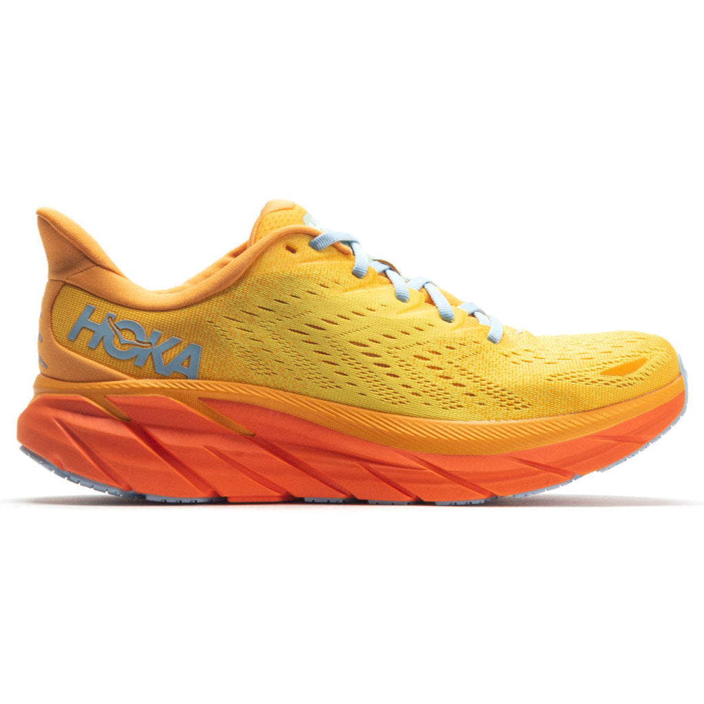 Hoka One One Clifton 8 Textile Mens Sneakers#color_radiant yellow maize
