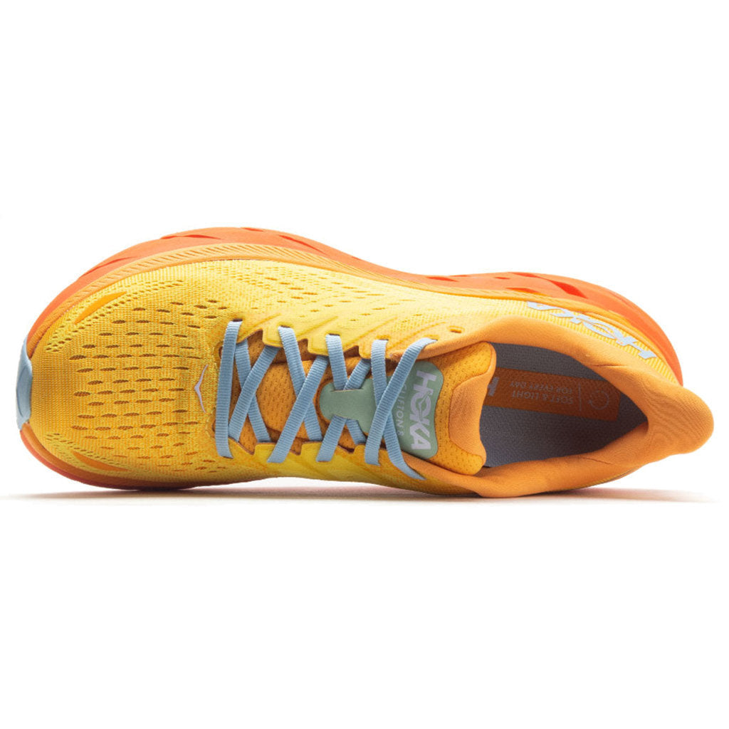 Hoka One One Clifton 8 Textile Mens Sneakers#color_radiant yellow maize