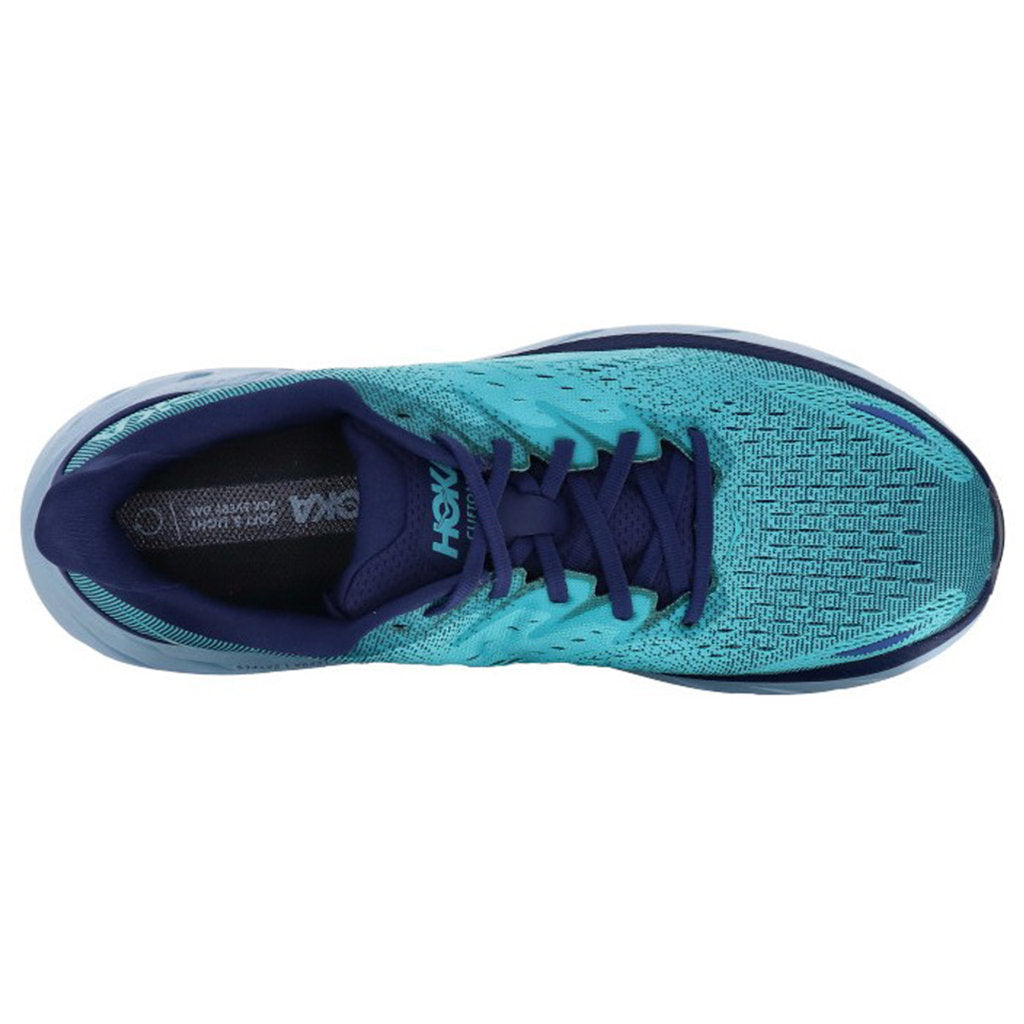 Hoka One One Clifton 8 Textile Mens Sneakers#color_bellwether blue scuba blue