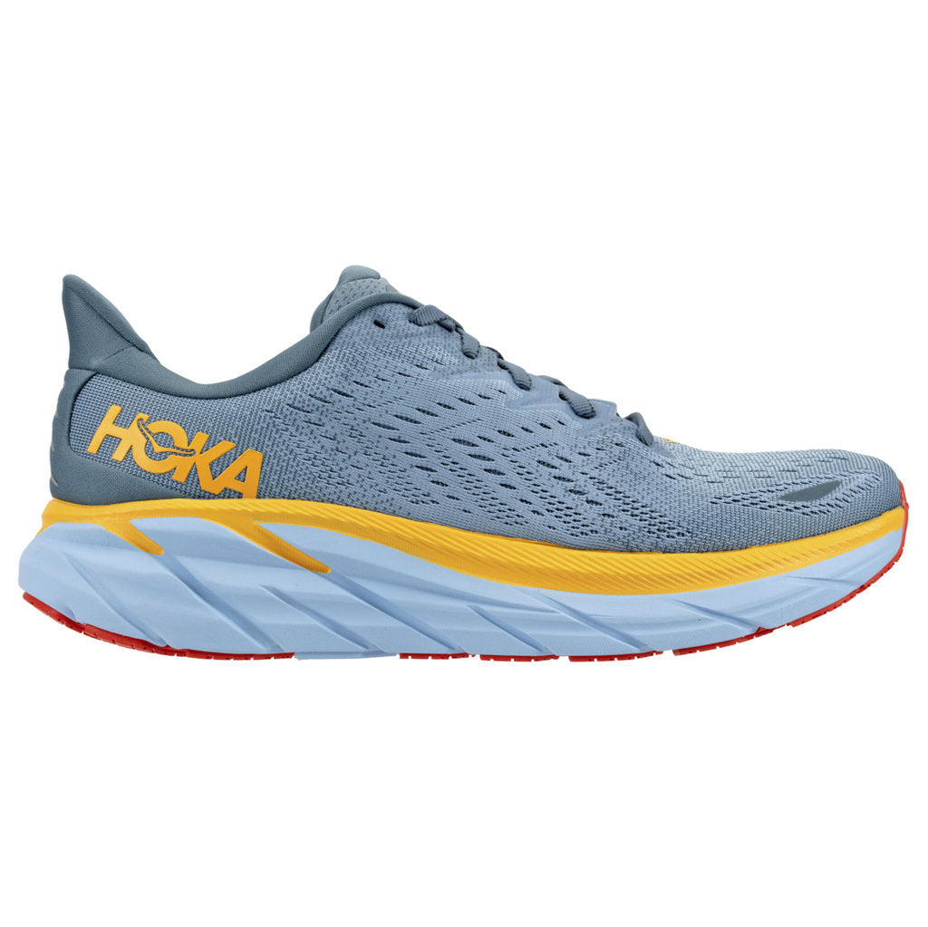 Hoka Clifton 8 Mesh Men's Running Shoes#color_goblin blue mountain spring