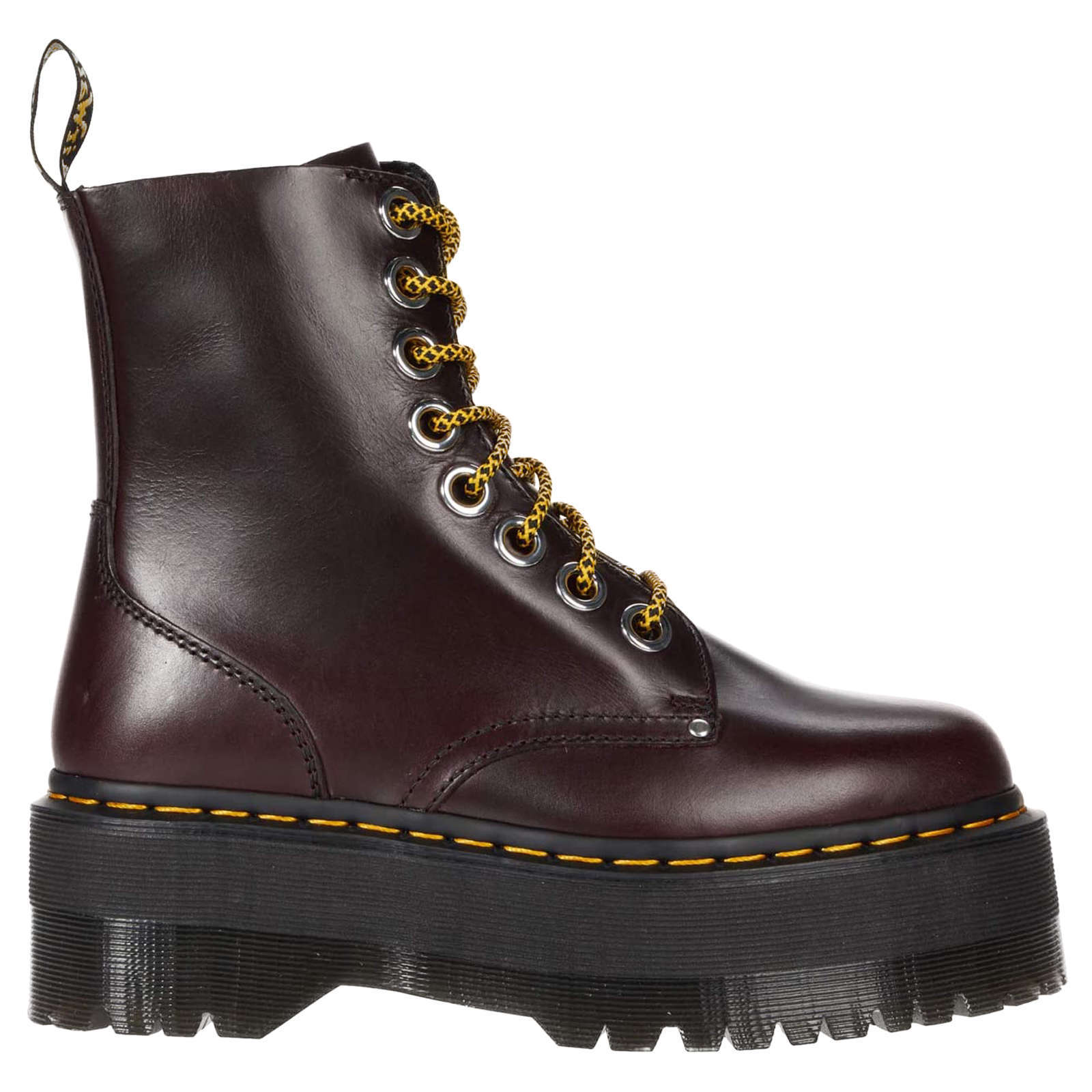 Dr. Martens Jadon Max Leather Womens Boots#color_oxblood