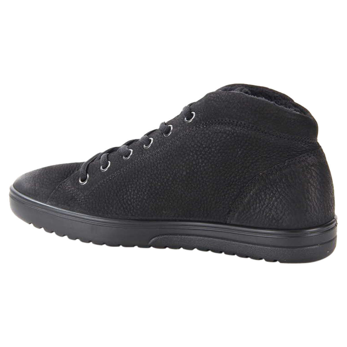 Ecco Fara 235343 Nubuck Womens Sneakers#color_black