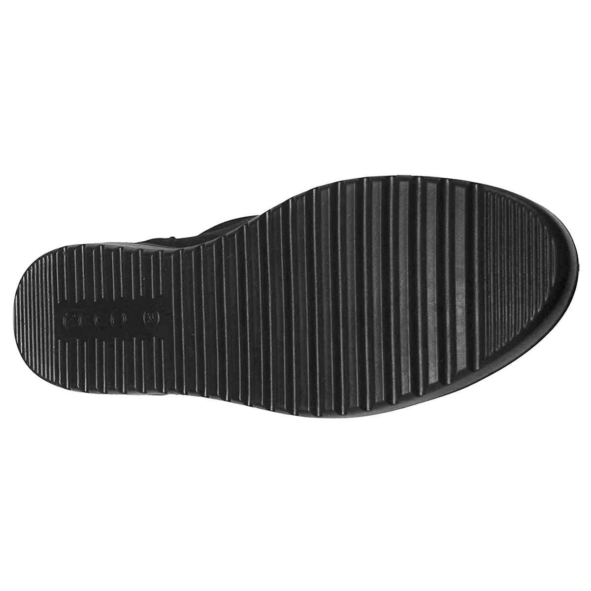 Ecco Fara 235343 Nubuck Womens Trainers#color_black