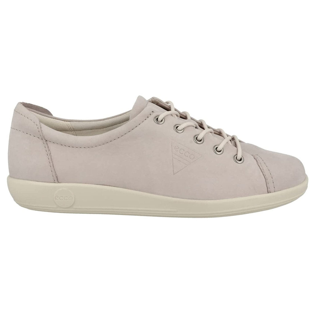 Ecco Soft 2.0 206503 Leather Womens Sneakers#color_grey rose