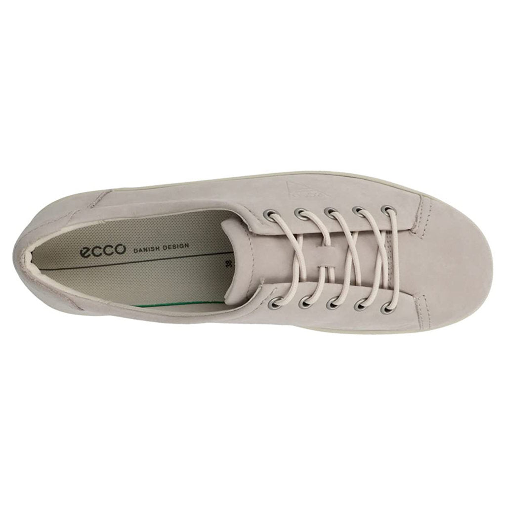 Ecco Soft 2.0 206503 Leather Womens Sneakers#color_grey rose