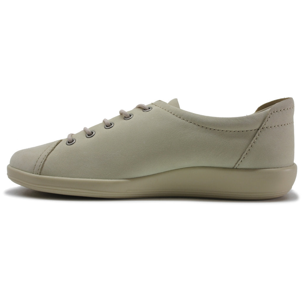 Ecco Soft 2.0 206503 Leather Womens Sneakers#color_limestone
