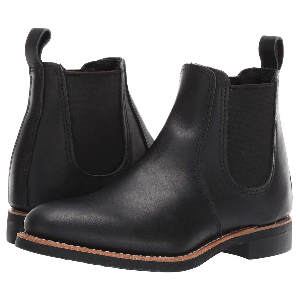 Red Wing Heritage Full Grain Leather 6 Inch Classsic Women's Chelsea Boots#color_black