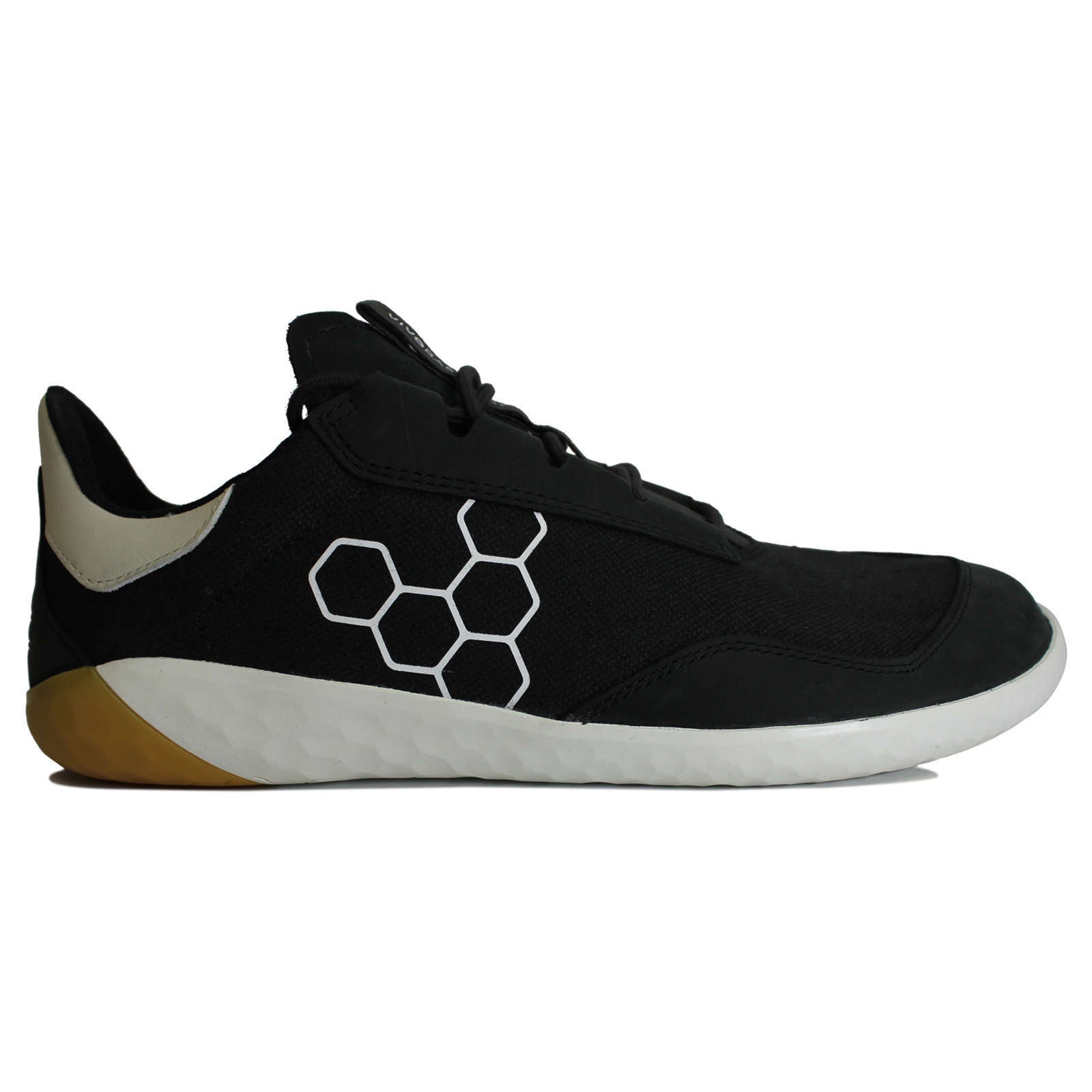 Vivobarefoot Geo Shell Leather Textile Womens Sneakers#color_obsidian