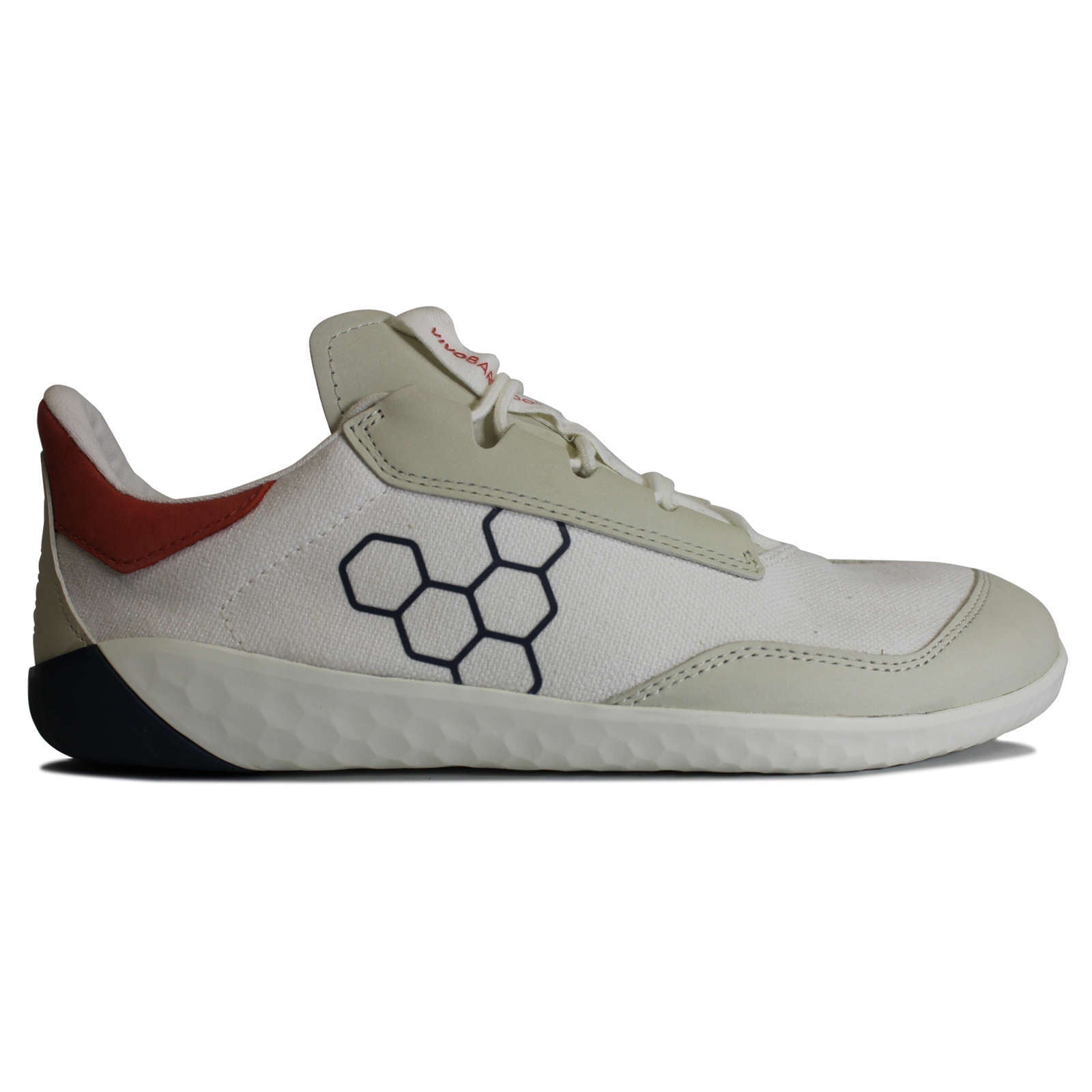 Vivobarefoot Geo Shell Leather Textile Womens Sneakers#color_limestone coral