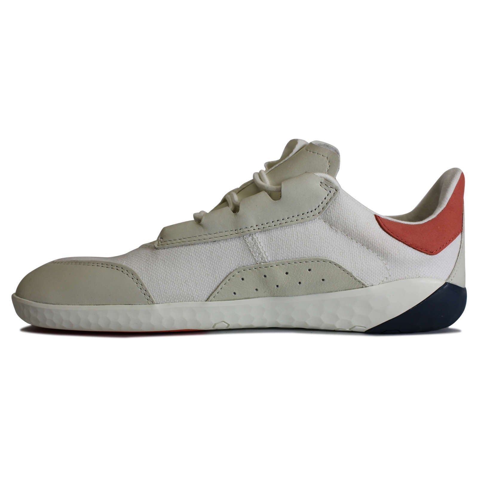 Vivobarefoot Geo Shell Leather Textile Womens Sneakers#color_limestone coral