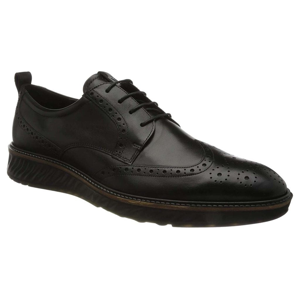 Ecco St 1 Hybrid 836424 Leather Mens Shoes#color_black