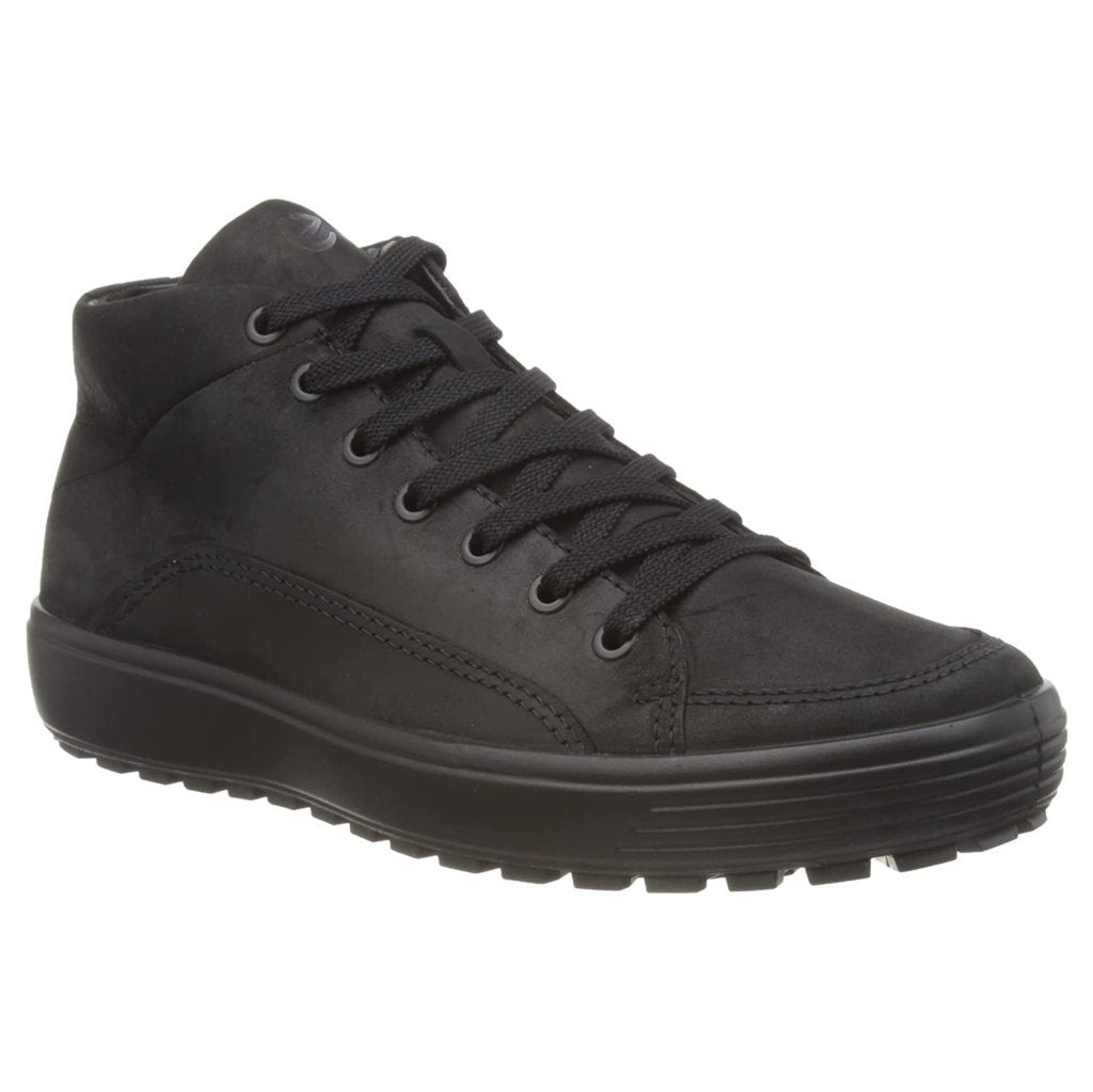 Ecco Soft 7 Tred 450434 Nubuck Mens Sneakers#color_black