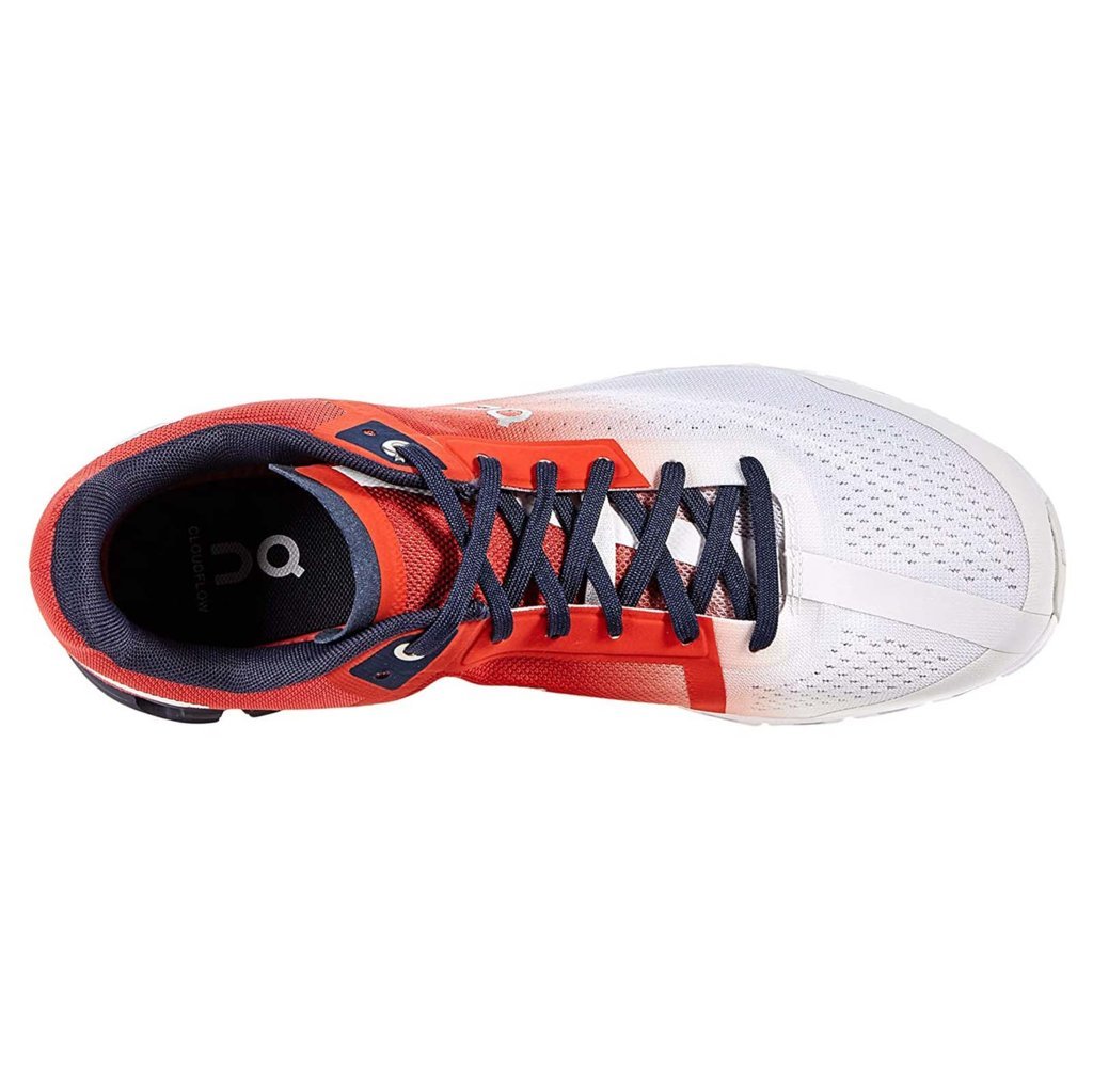 On Running Cloudflow Mesh Men's Low-Top Sneakers#color_rust eclipse