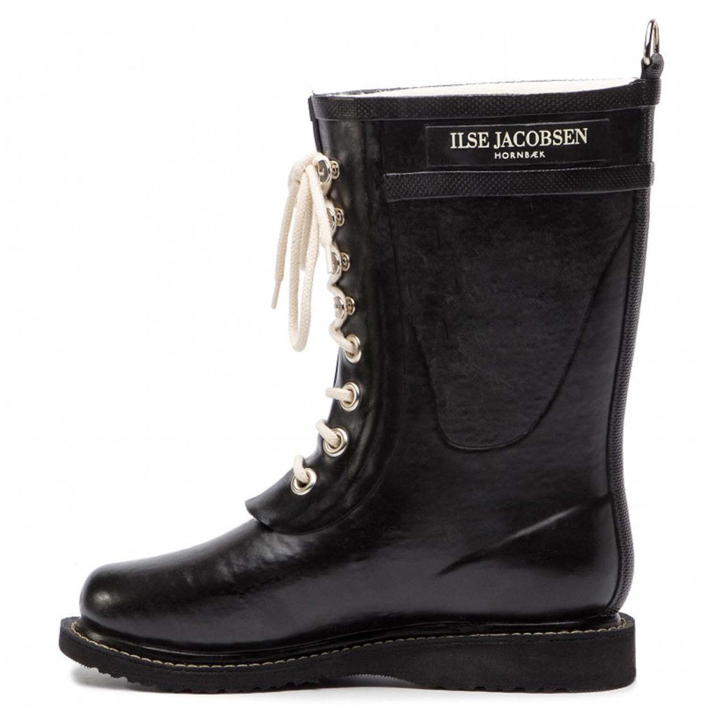 Ilse Jacobsen Rub15 Rubber Womens Boots#color_black