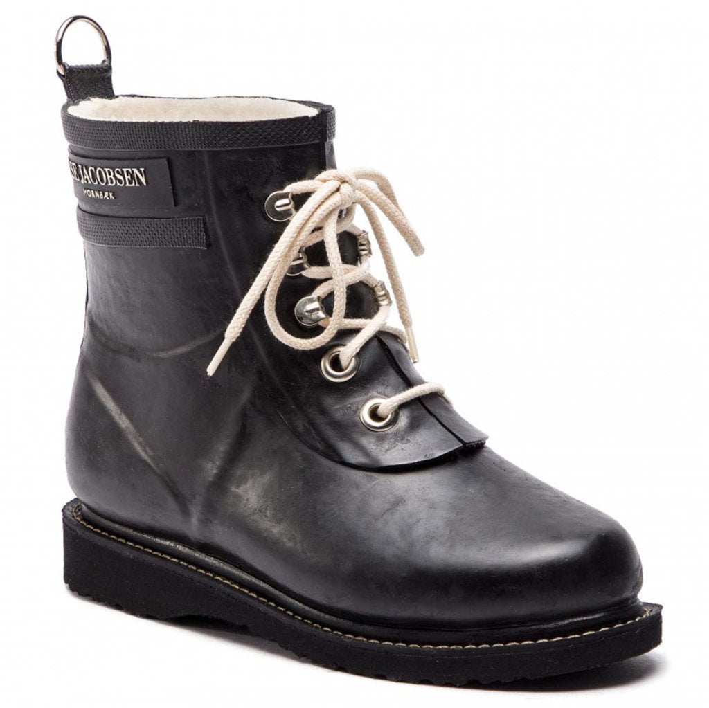 Ilse Jacobsen Rub2 Rubber Womens Boots#color_black