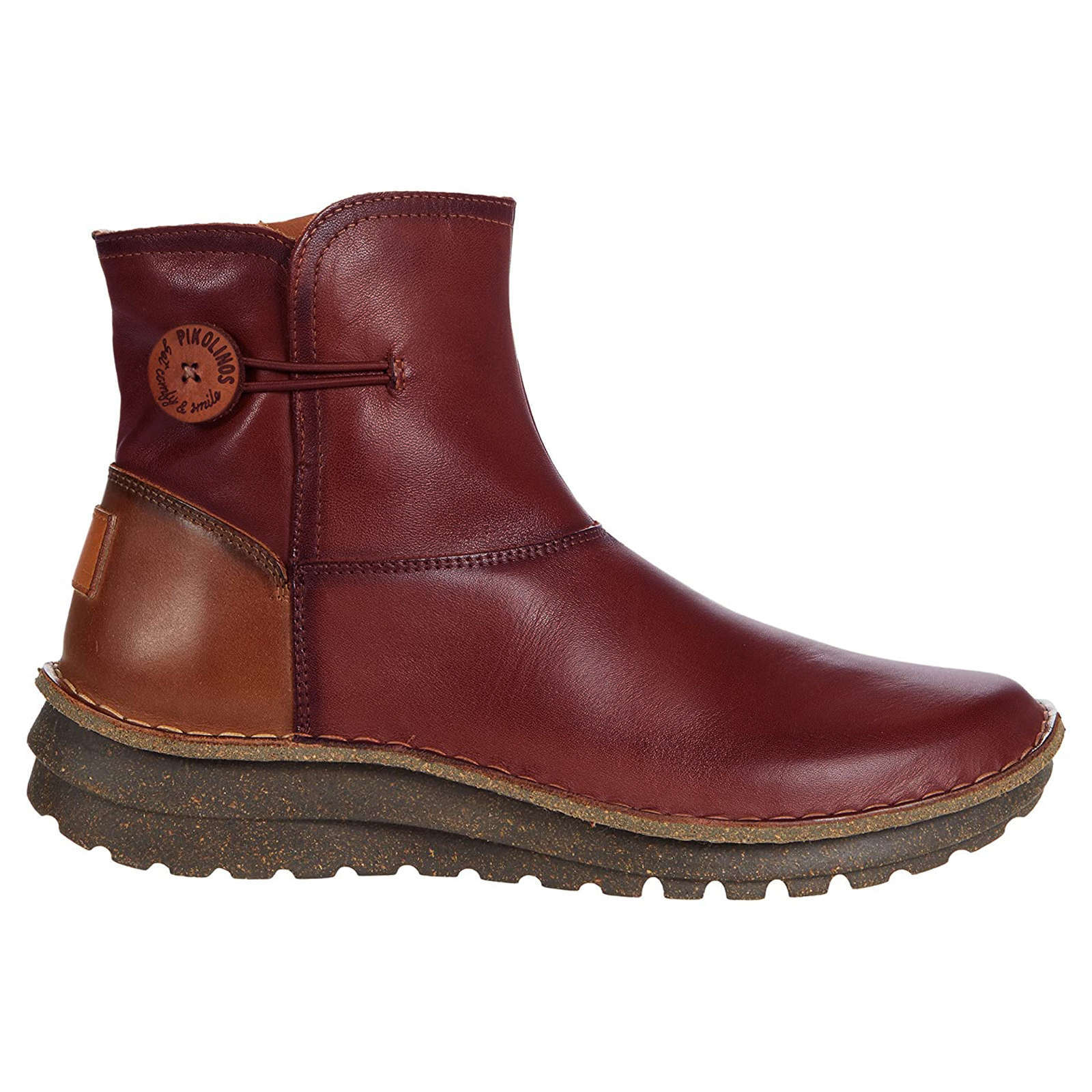 Pikolinos Cazorla Leather Womens Boots#color_arcilla