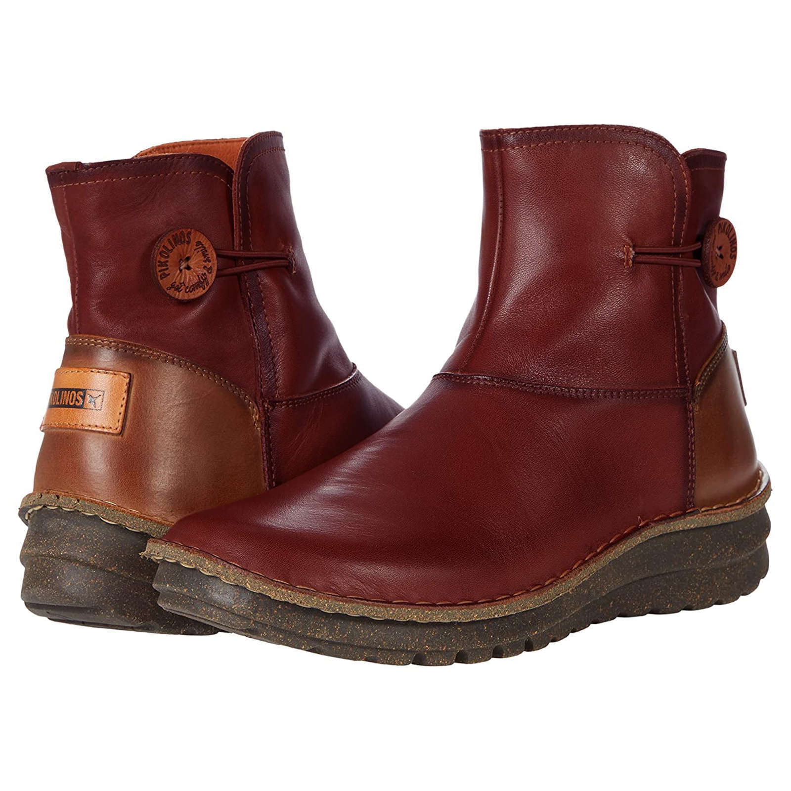 Pikolinos Cazorla Leather Womens Boots#color_arcilla