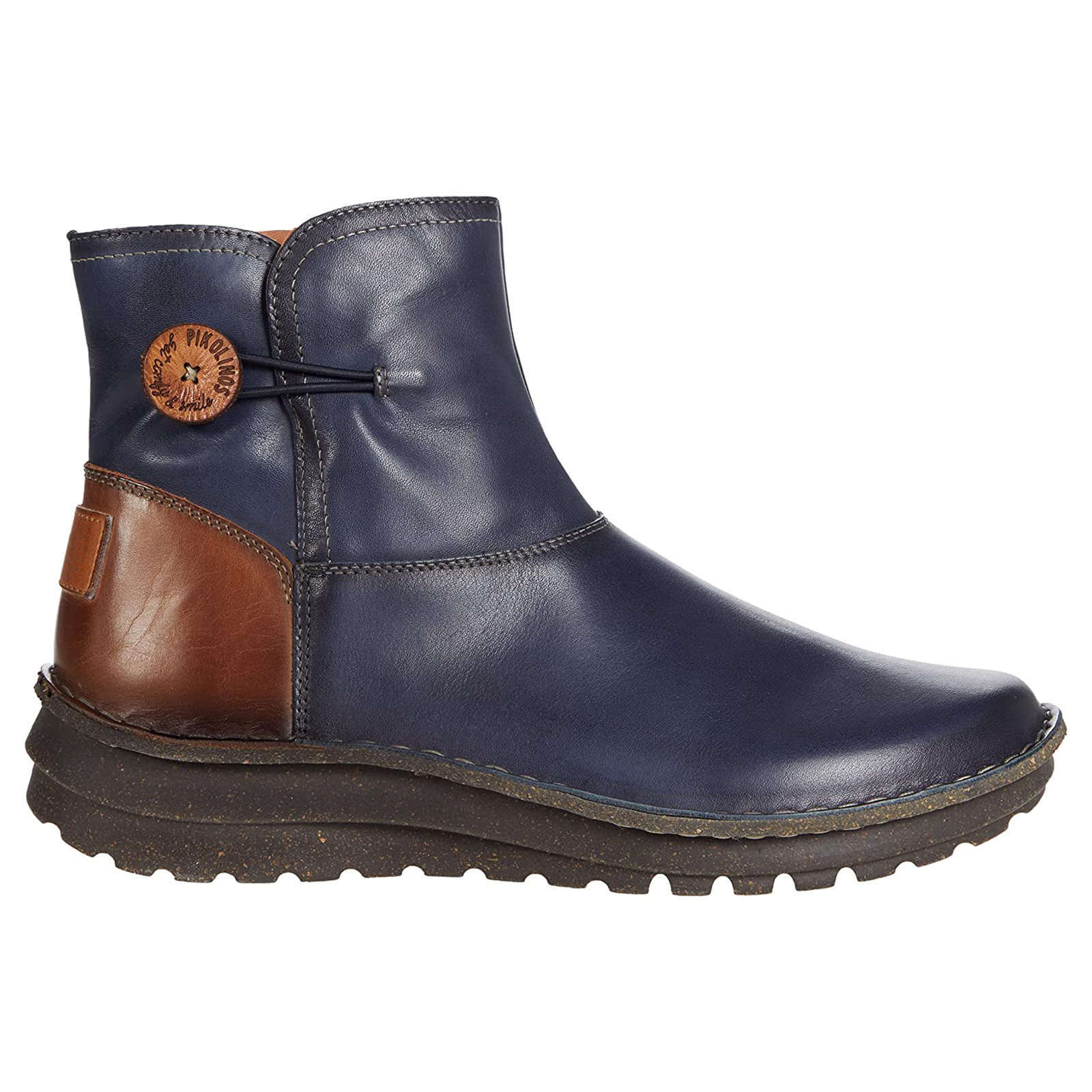 Pikolinos Cazorla Leather Womens Boots#color_blue