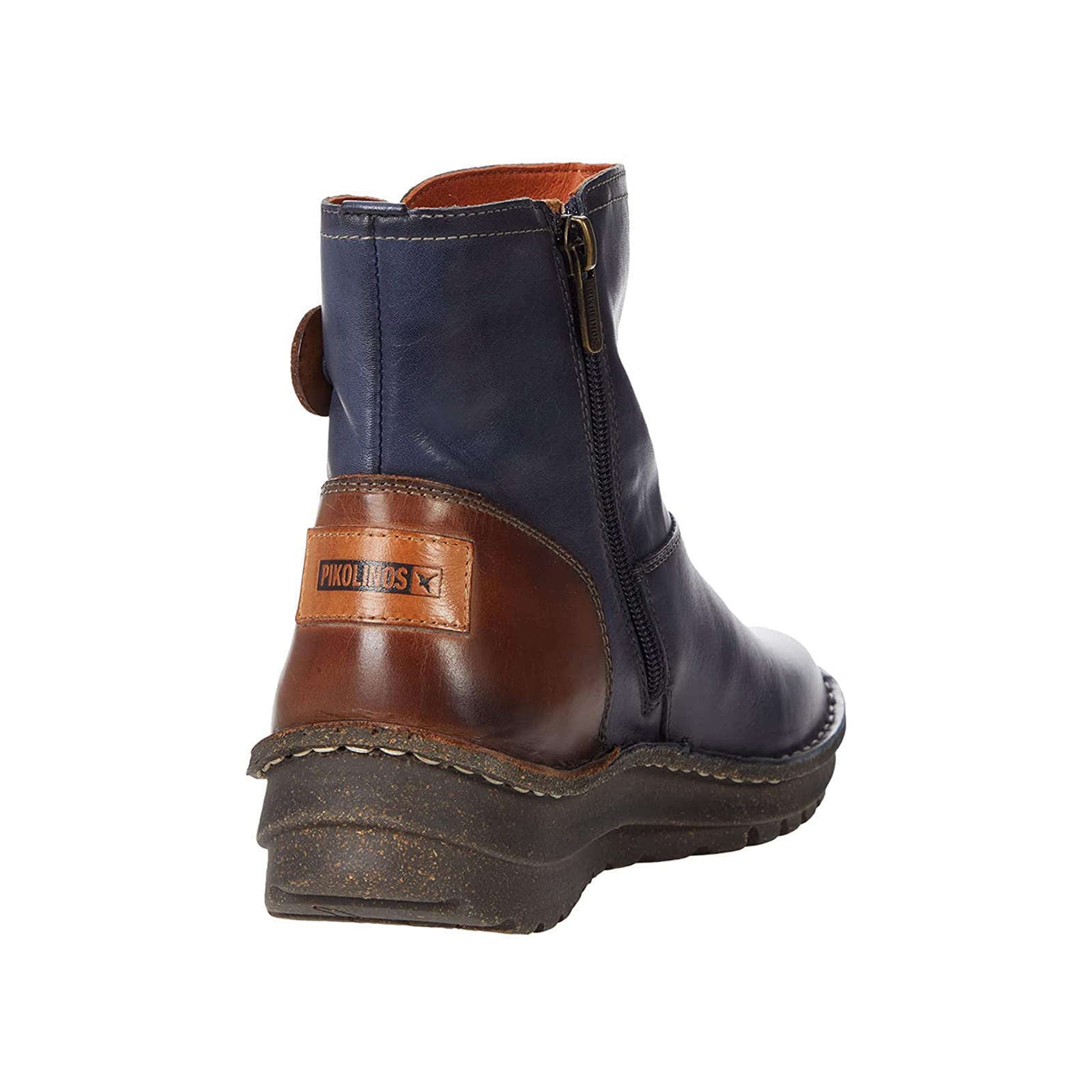 Pikolinos Cazorla Leather Womens Boots#color_blue