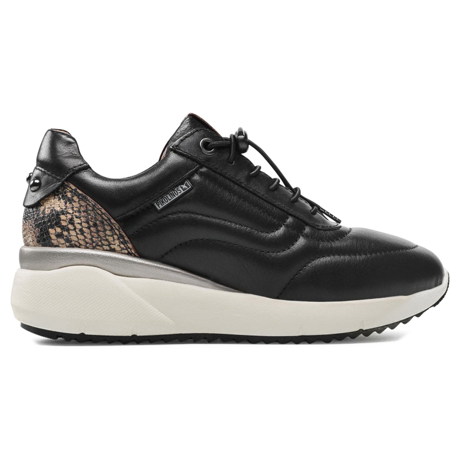 Pikolinos Sella Leather Womens Sneakers#color_black