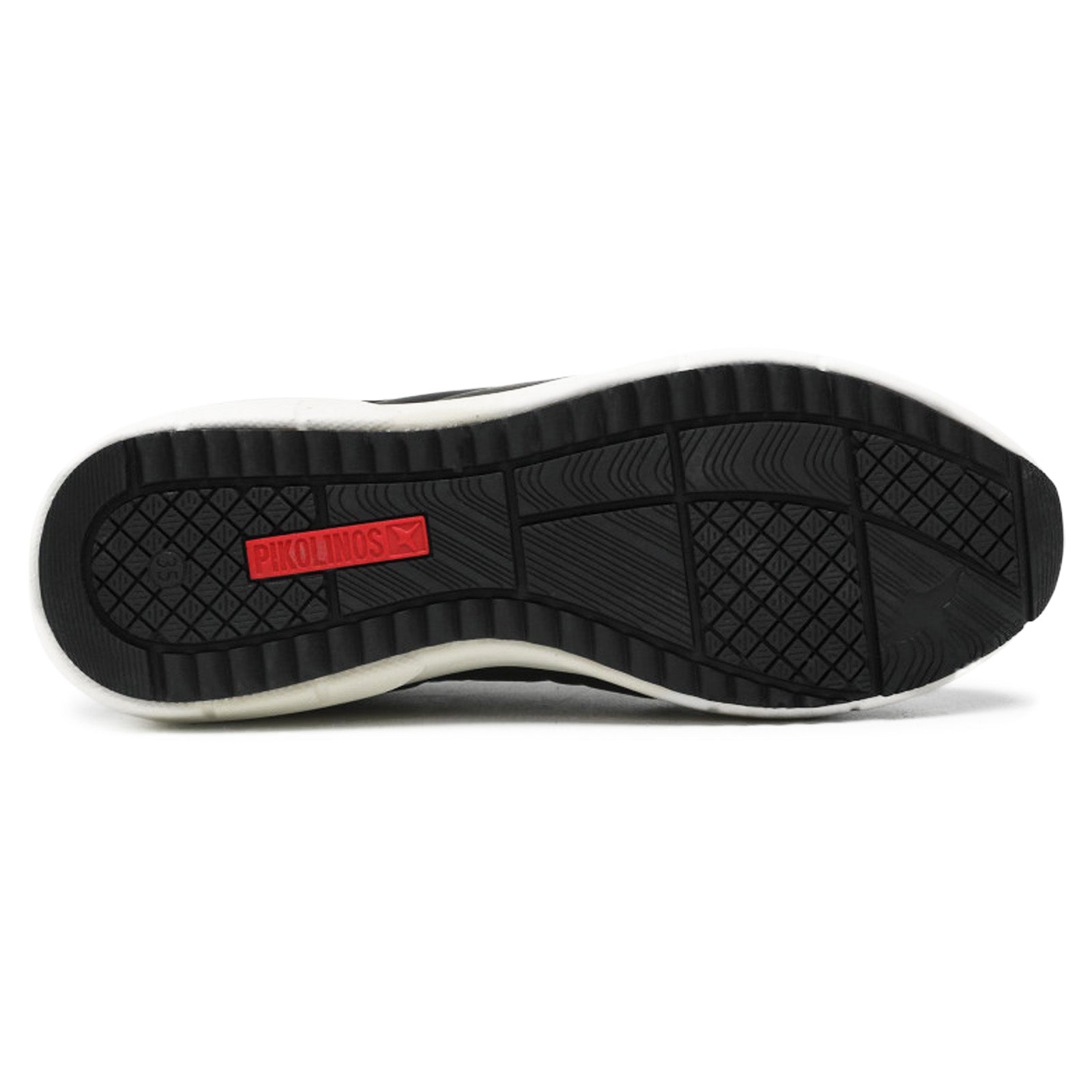 Pikolinos Sella Leather Womens Sneakers#color_black