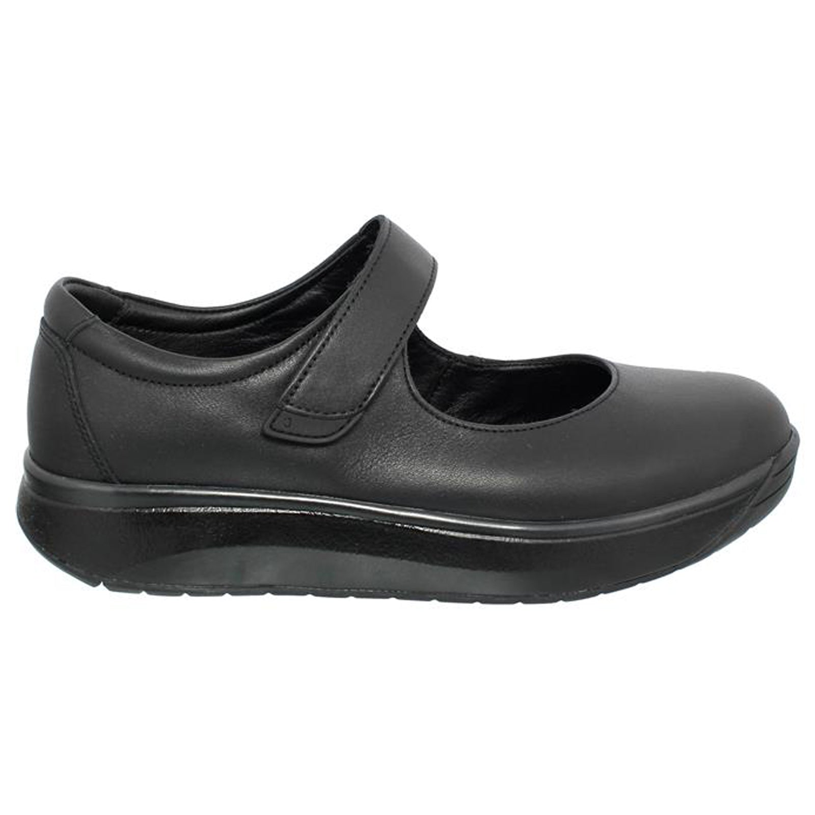 Joya Audrey ii Leather Women's Slip-on Shoes#color_black