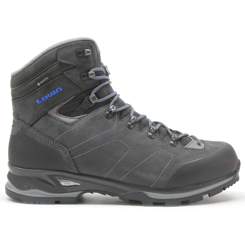 Lowa Santiago GTX Nubuck Leather Men's Hiking Boots#color_anthracite blue