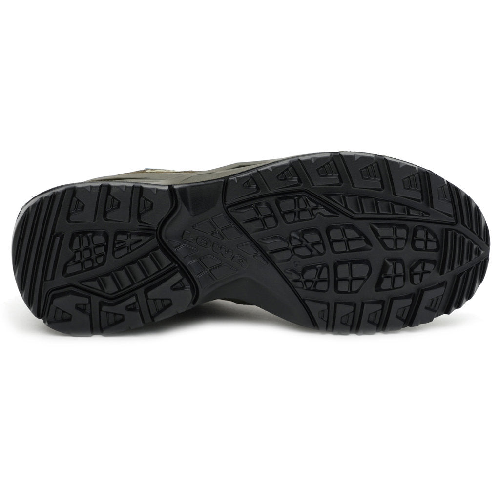 Lowa Sirkos Evo GTX Lo Leather Textile Mens Shoes#color_olive avocado