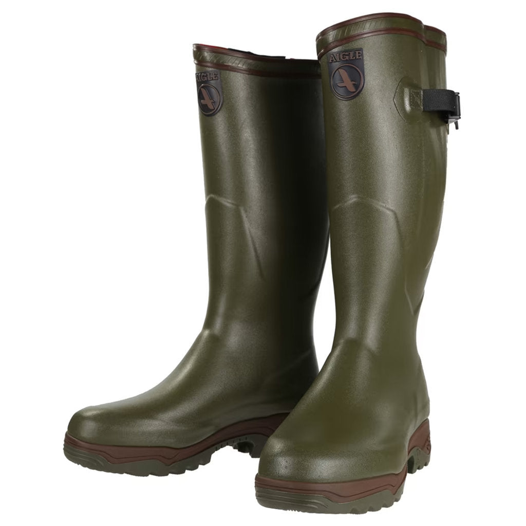 Aigle Parcours 2 ISO Rubber Mens Boots#color_kaki