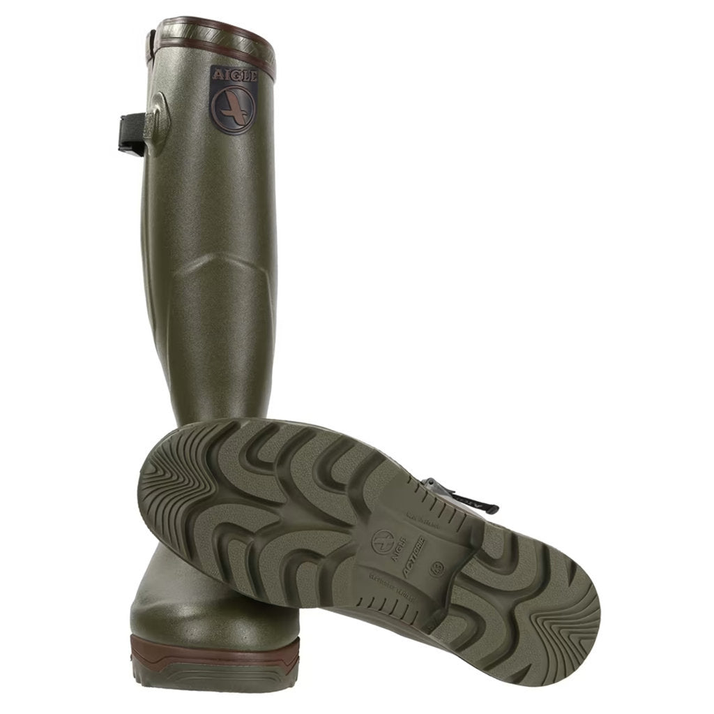 Aigle Parcours 2 ISO Rubber Mens Boots#color_kaki