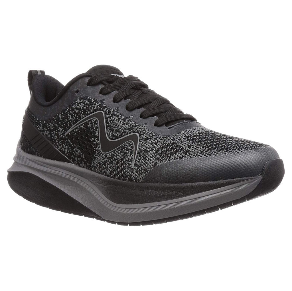 MBT Huracan 3000 Fly Knit Mesh Women's Low-Top Trainers#color_black castlerock