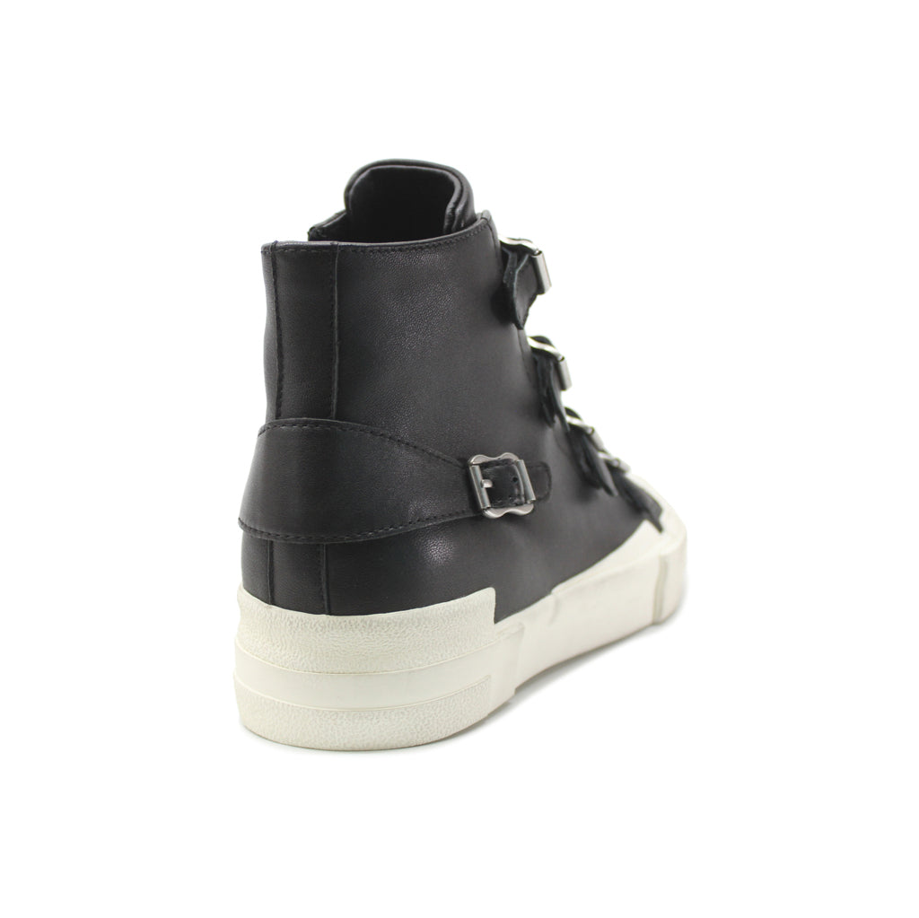 Ash Gang Nappa Leather Women's High-Top Sneakers#color_black black