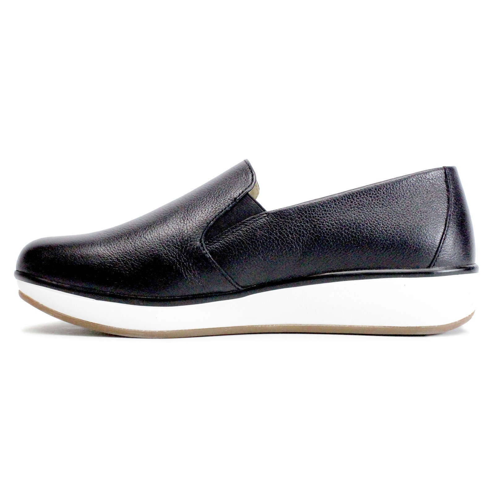 Joya Clara Nubuck Leather Women's Slip-On Shoes#color_black