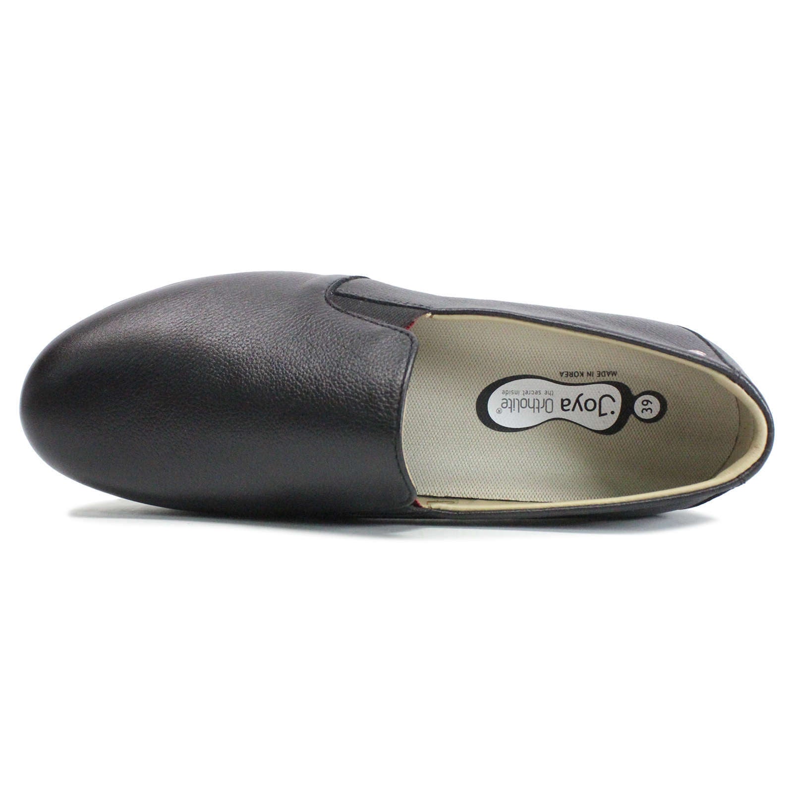 Joya Clara Nubuck Leather Women's Slip-On Shoes#color_black