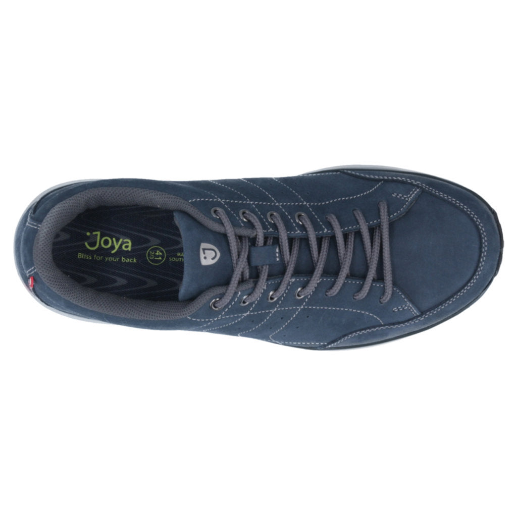 Joya Moscow Nubuck Leather Men's Extra Wide Sneakers#color_dark blue