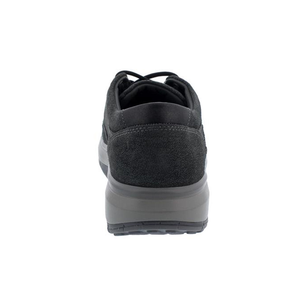 Joya Venice Velour Leather & Textile Women's Extra Wide Sneakers#color_dark grey