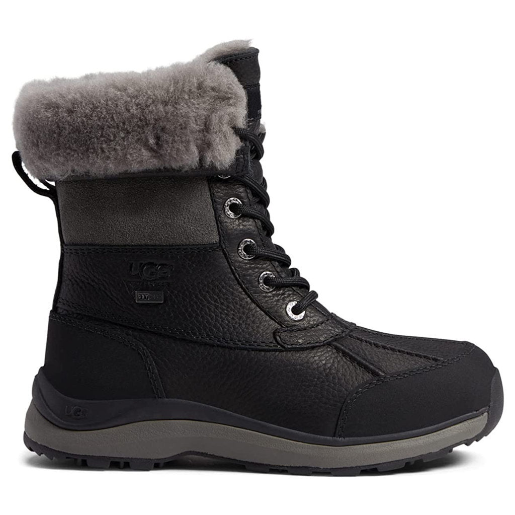 UGG Adirondack III Waterproof Suede Sheepskin Women's Winter Boots#color_black