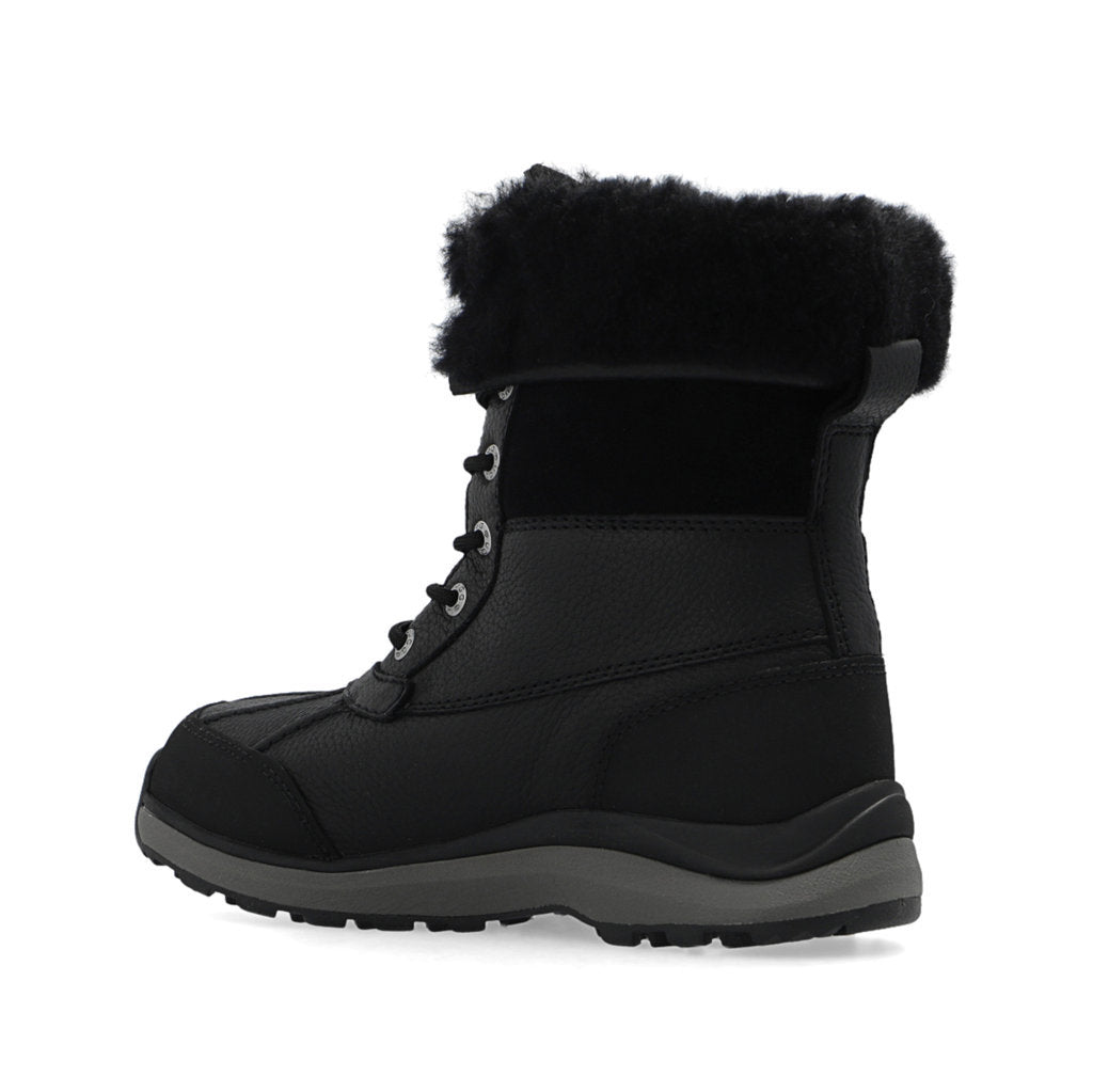 Ugg Australia Adirondack III Leather Womens Boots#color_black black