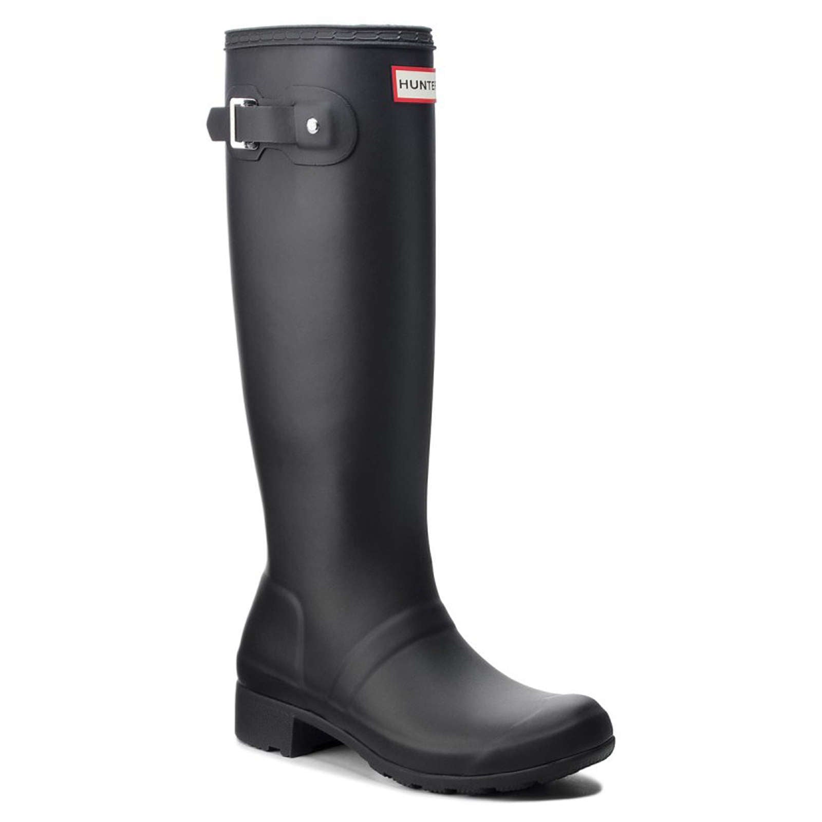 Hunter Original Tour Rubber Women's Tall Wellington Boots#color_black