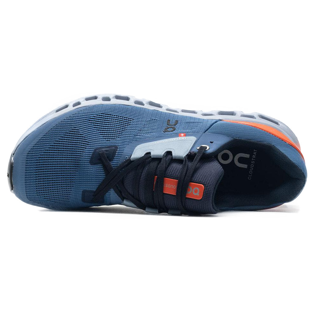 On Cloudstratus Mesh Men's Running Shoes#color_lake flare