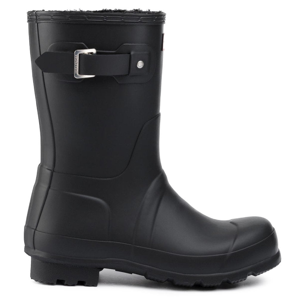 Hunter Original Insulated Rubber Men's Short Wellington Boots#color_black