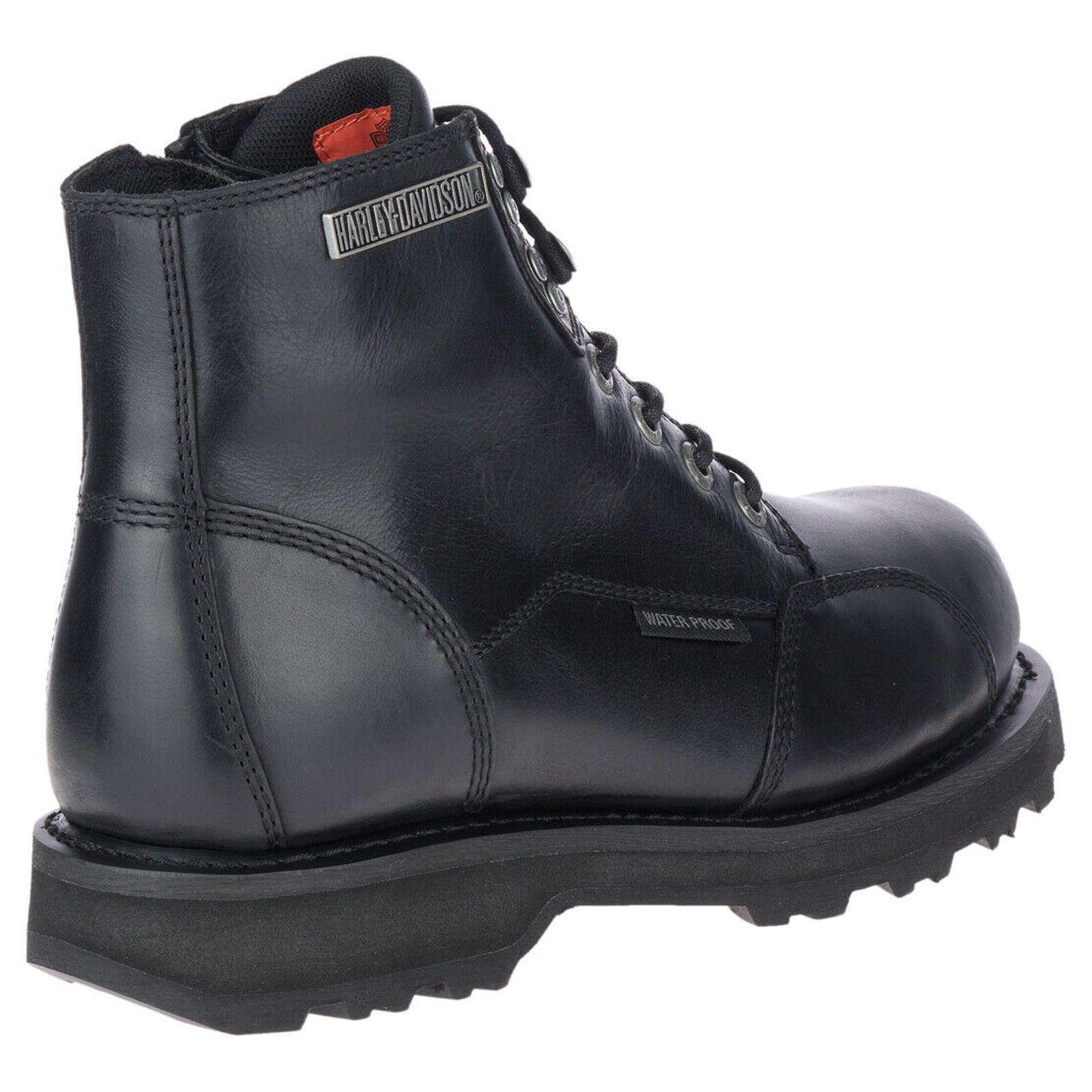 Harley Davidson Dorington Waterproof Full Grain Leather Men's Riding Boots#color_black