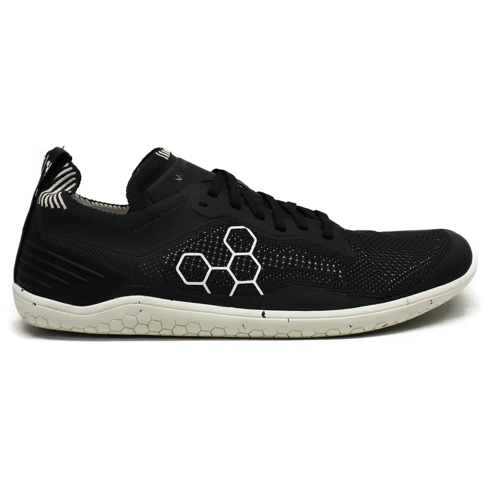 Vivobarefoot Geo Racer Knit Textile Mens Sneakers#color_obsidian