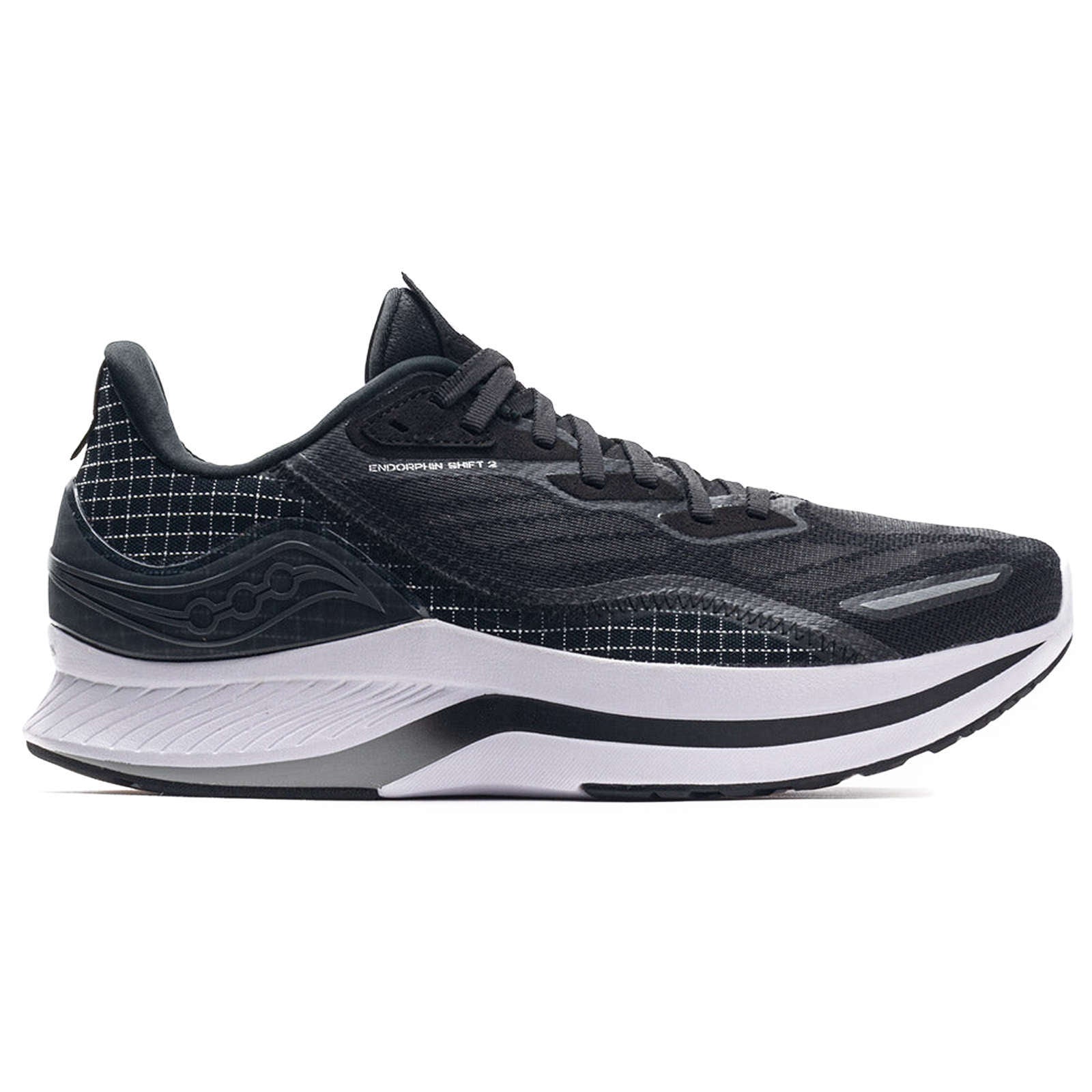 Saucony Endorphin Shift 2 Synthetic Textile Women's Low-Top Sneakers#color_black white