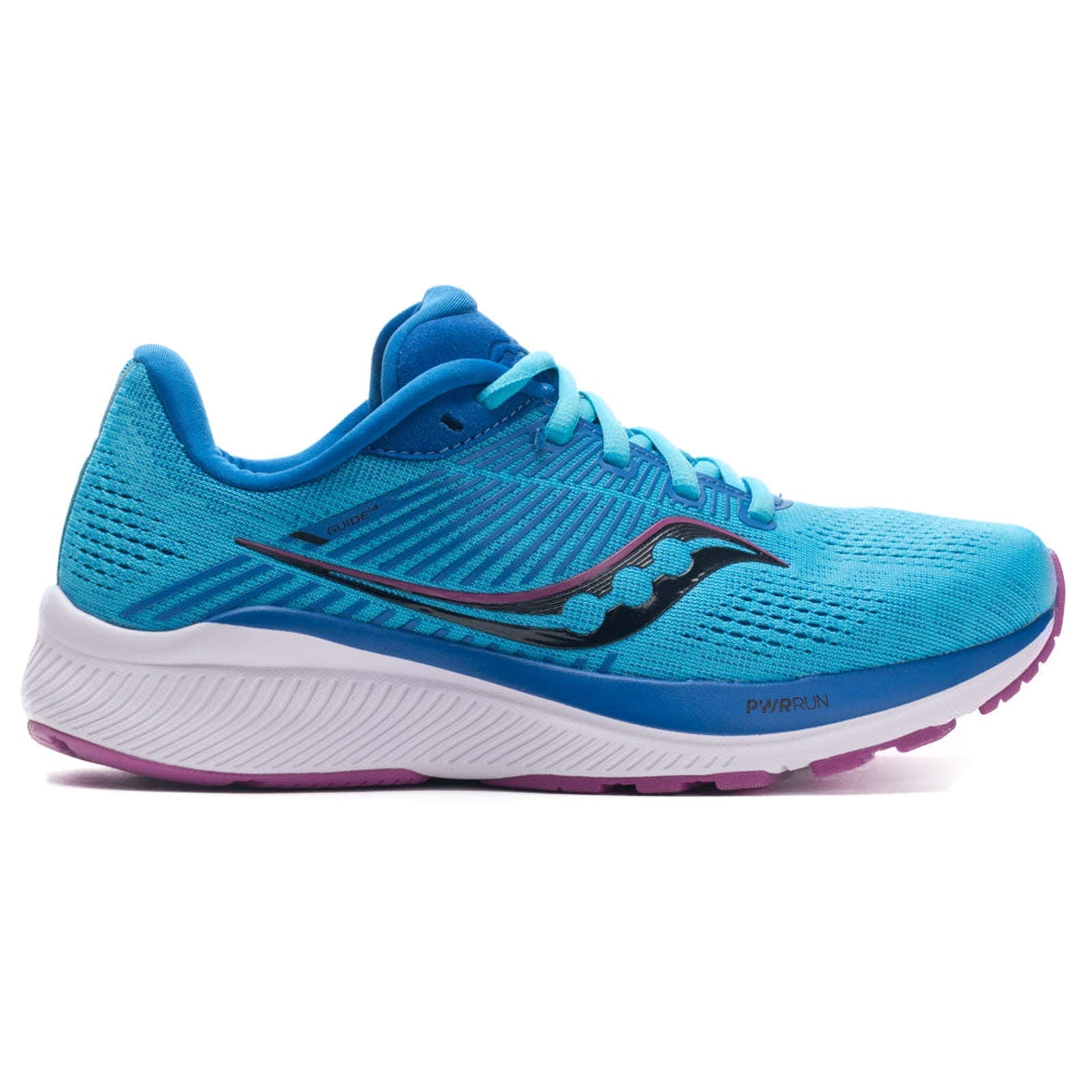 Saucony Guide 14 Synthetic Textile Women's Low-Top Sneakers#color_blue blaze berry