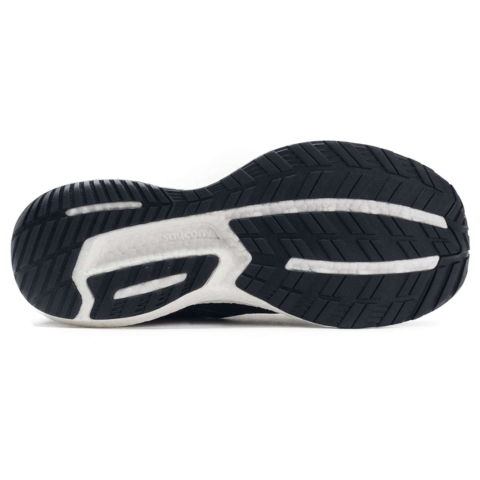 Saucony Triumph 19 Synthetic Textile Men's Low-Top Sneakers#color_black white